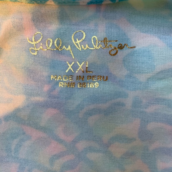 NWT Lilly Pulitzer Finn Top Succulent Blue Sea Cup - Picture 8 of 10